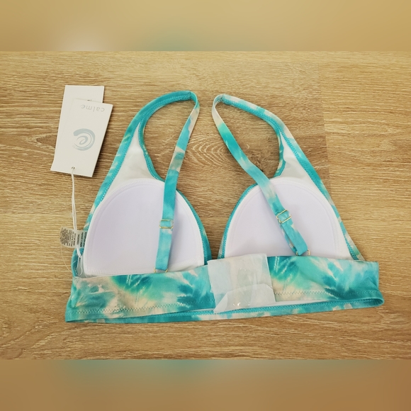 Johnny Was Calme Adjustable Bikini Top and Hipster Bottom Set Medium - Picture 11 of 16